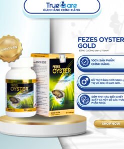 Hàu Mỹ Fezes Oyster Gold Plus, tinh chất tăng cường sinh lý nam giới, bổ sung kẽm, dạng hộp 30 viên 12 haumy1 1