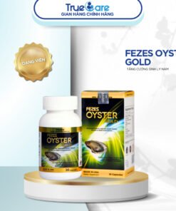 Hàu Mỹ Fezes Oyster Gold Plus, tinh chất tăng cường sinh lý nam giới, bổ sung kẽm, dạng hộp 30 viên