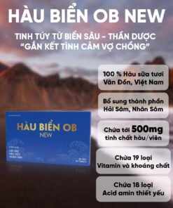 HOBN-Viên Uống Hàu Biển OB New Grow Green Az - Tác Dụng Cải Thiện Chức Năng Sinh Lý Nam, Tăng Thời Gian QH (Hộp 20 viên) 11 hauob2