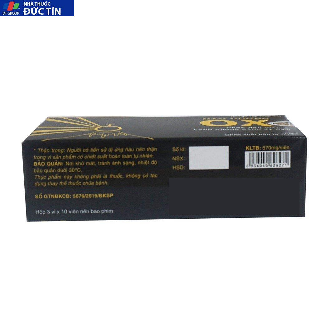 Thực phẩm bảo vệ sức khỏe Hàu vương OX hỗ trợ tăng cường sinh lý nam giới - Trường Thọ pharma hộp 30 viên 16