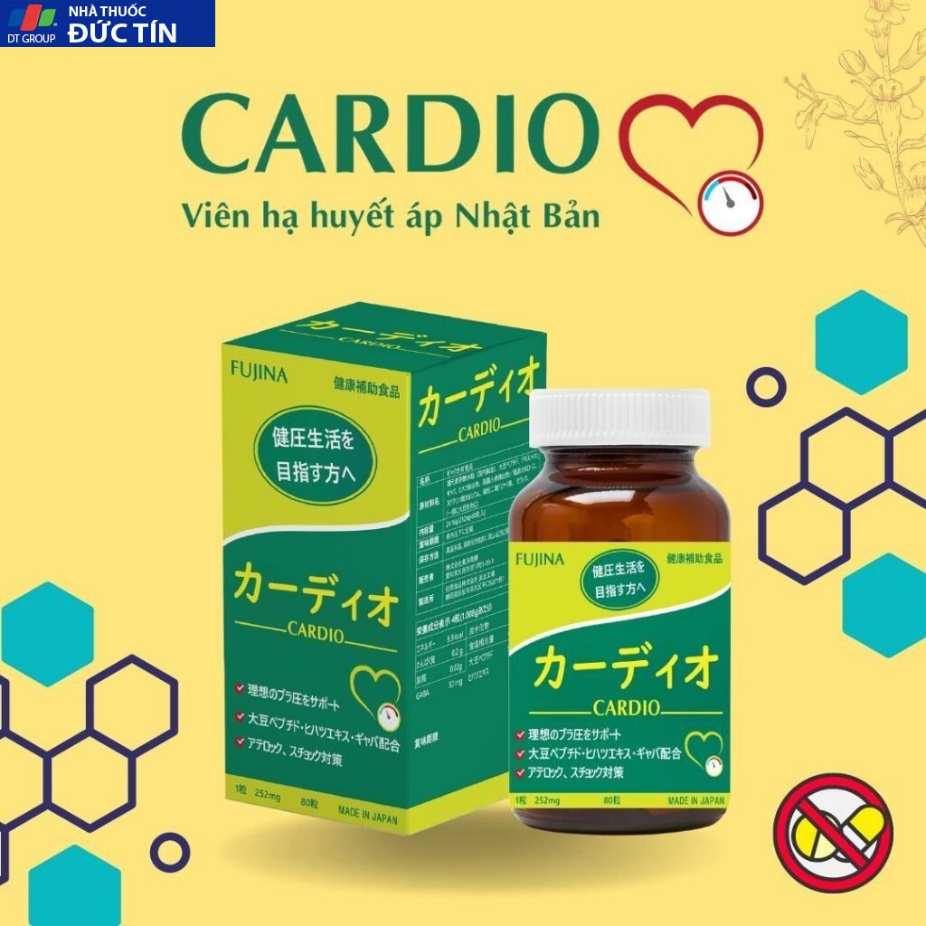 Viên hạ huyết áp Cardio Fujina Nhật Bản - Lọ 80 viên 26 huyetap6