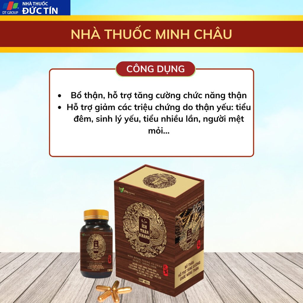 Ích Thận Khang hỗ trợ tăng cường sinh lý nam giới, chức năng thận - Viên uống Hộp 60 viên 16 ichtahn4
