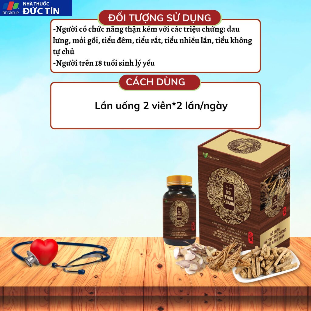 Ích Thận Khang hỗ trợ tăng cường sinh lý nam giới, chức năng thận - Viên uống Hộp 60 viên 13 ichthan3 1