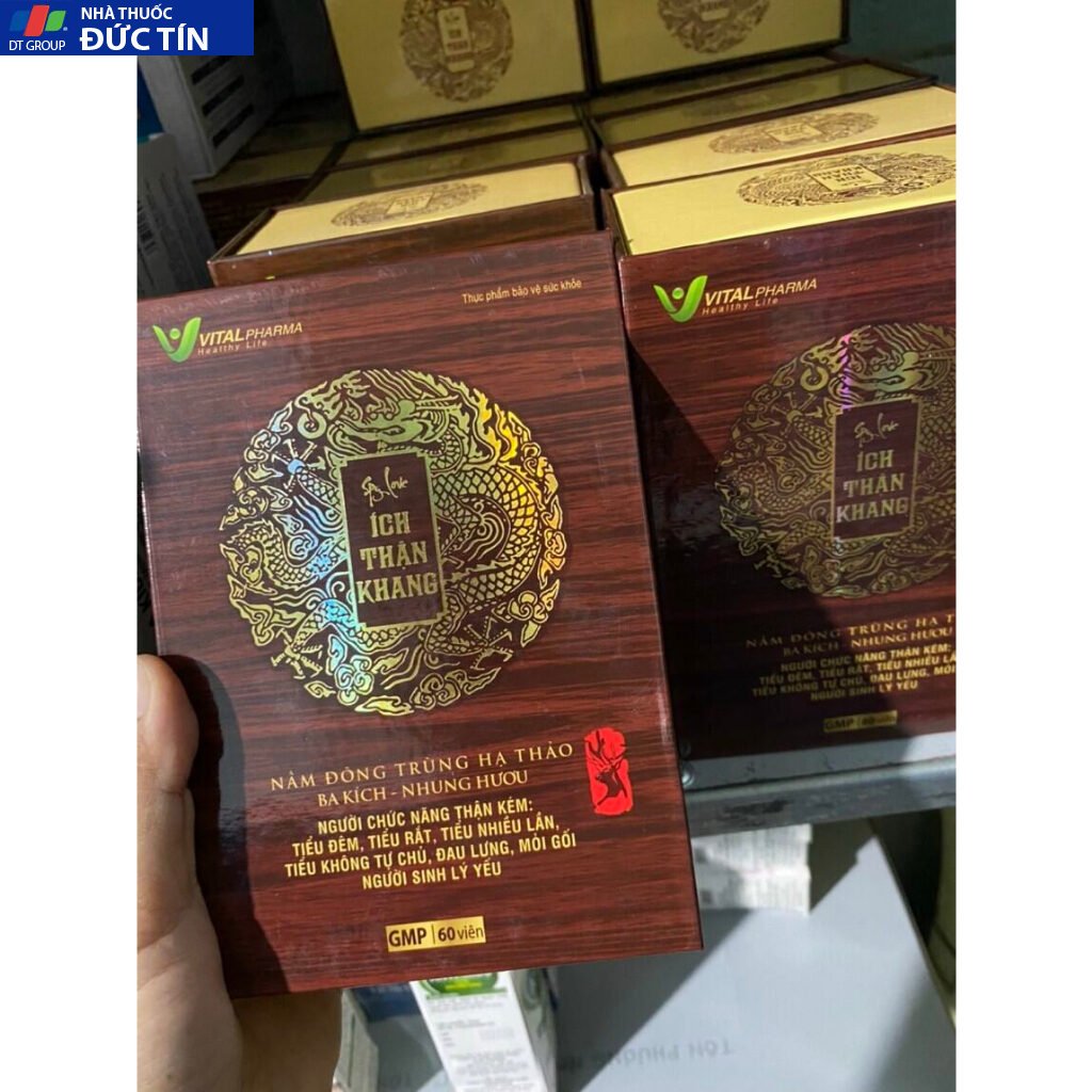 Ích Thận Khang hỗ trợ tăng cường sinh lý nam giới, chức năng thận - Viên uống Hộp 60 viên 12 ichthan5
