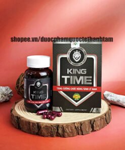 Alternative view of Viên uống bổ thận nam KING TIME bổ sung nhân sâm, tăng cường sinh lý, giảm xuất tinh sớm - Hộp 30 viên