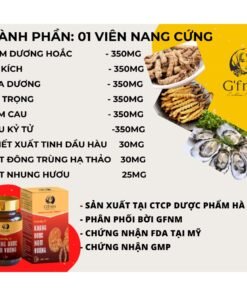 Khang Dược Nam Vương Cordy E G'FNM Tăng Cường Sinh Lý Nam Giới 25 Viên 14 khangduoc5