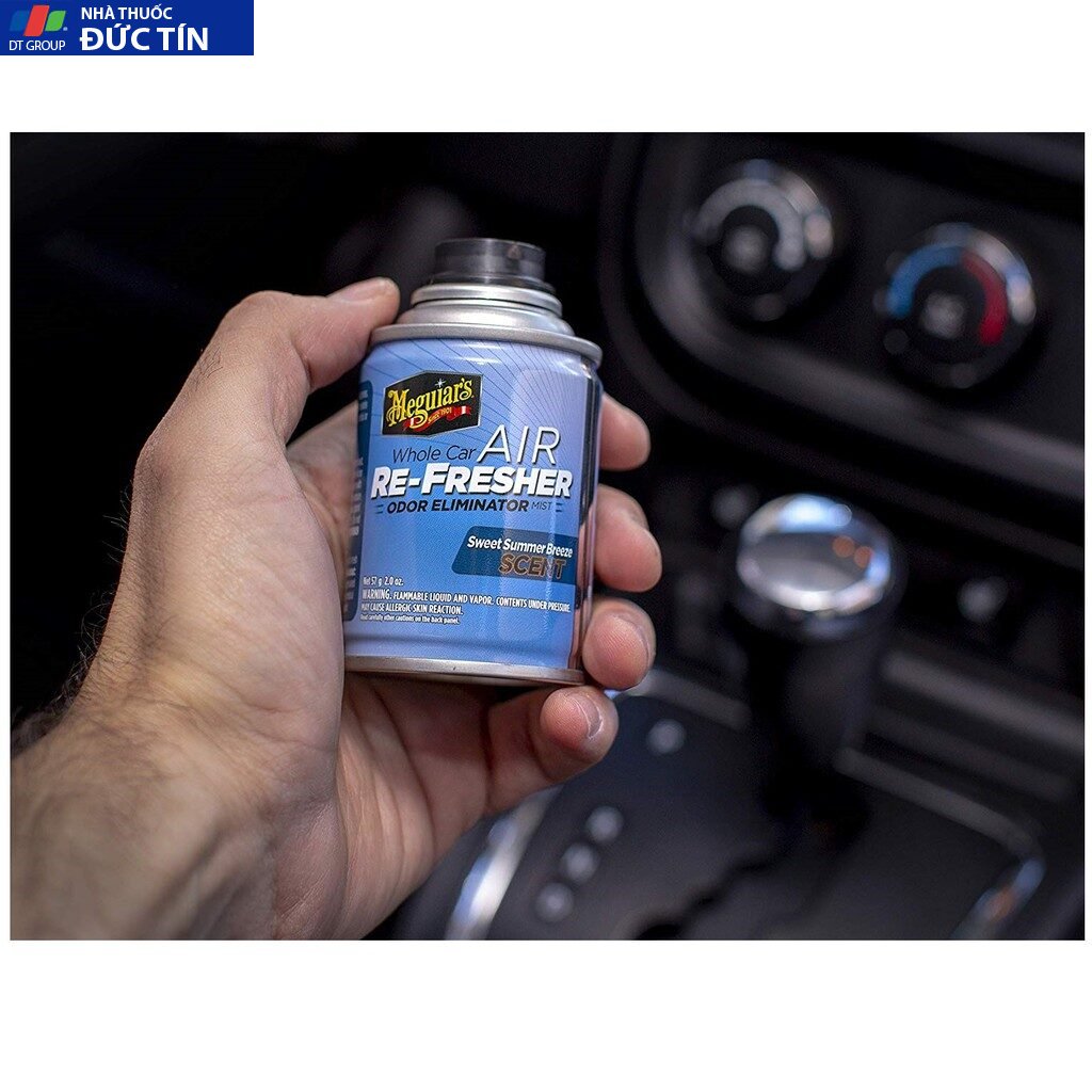 Meguiar's Xịt khử mùi, diệt khuẩn nội thất xe hơi Hương mùa hè - Air Refesher - Summer Breeze Scent - G16602, 57 g 11 khumui3