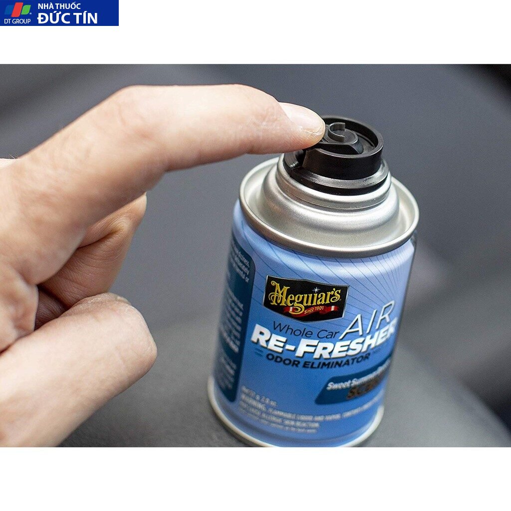 Meguiar's Xịt khử mùi, diệt khuẩn nội thất xe hơi Hương mùa hè - Air Refesher - Summer Breeze Scent - G16602, 57 g 10 khumui4