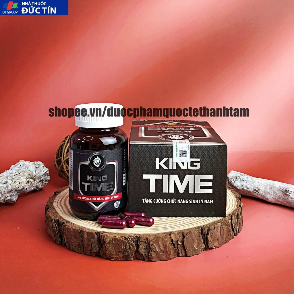 Viên uống bổ thận nam KING TIME bổ sung nhân sâm, tăng cường sinh lý, giảm xuất tinh sớm - Hộp 30 viên 16 king5