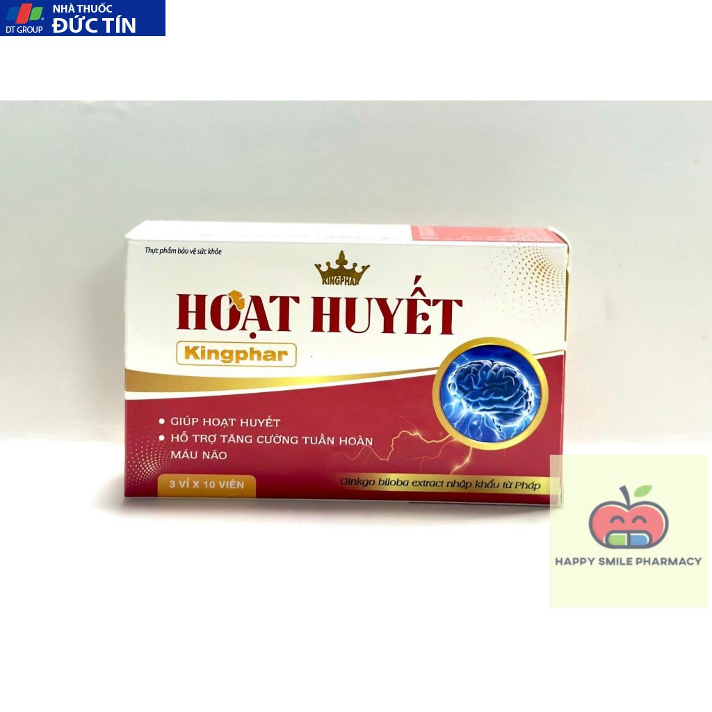HOẠT HUYẾT Kingphar 30V - Hoạt huyết, tăng cường tuần hoàn não 13 kingffa3