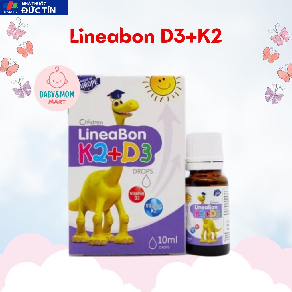 D3 K2 Lineabon bổ sung vitamin d3 cho trẻ sơ sinh, giúp hấp thụ d3k2 canxi, giảm còi xương d2k3 , tăng chiều cao 22 line1