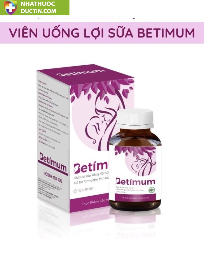 Lợi Sữa Betimum BETIMUM,Viên Uống Cốm Ngũ Cốc Lợi Sữa Cỏ Cà Ri Fenugreek 10 loisua1 2