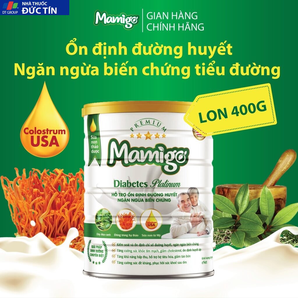 Sữa non tiểu đường thảo dược Mamigo 11 lon2
