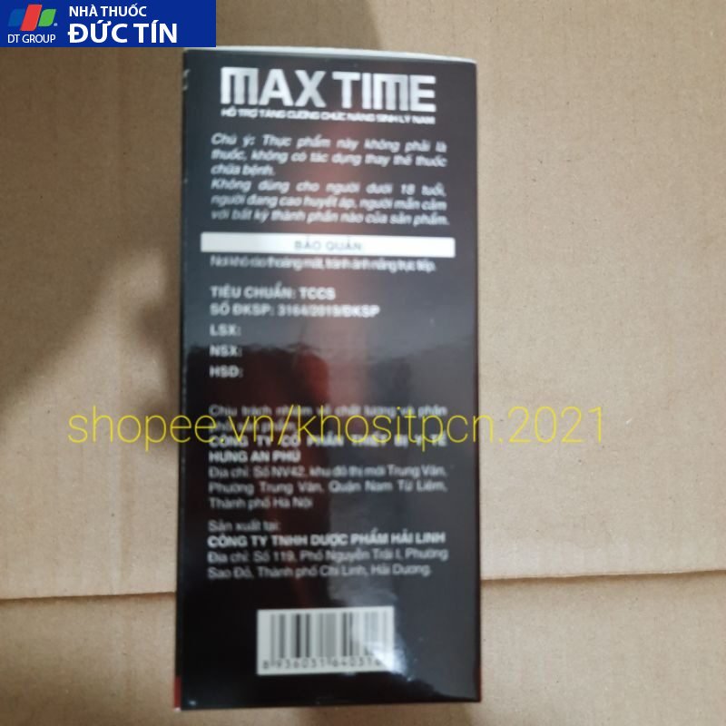 Viên bổ thận hàu biển MAXTIME ,Tinh chất hàu biển ,ba kích, bổ thận nam Max time tăng cường chức năng sinh lý nam giới 15