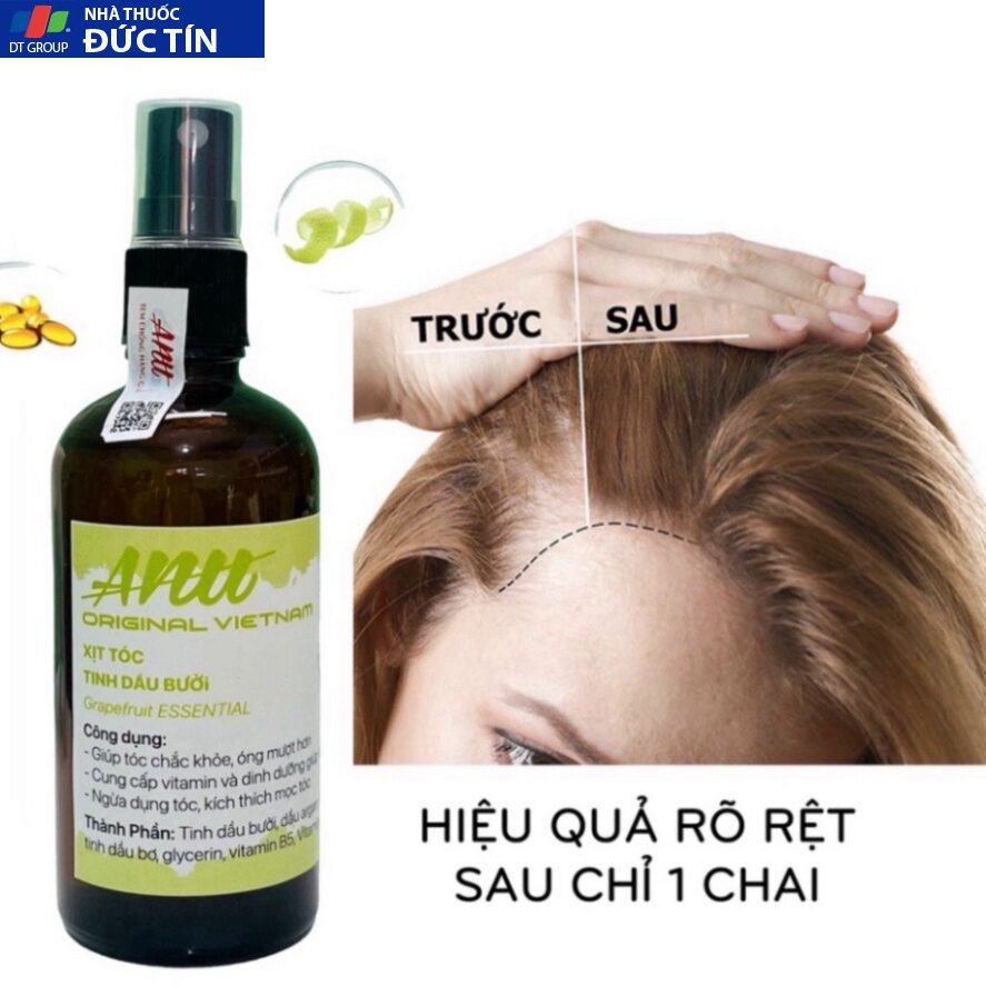 Xịt Dưỡng Tóc Tinh Dầu Bưởi ANU ORGANIC Chống Rụng Kích Thích Mọc Tóc Ngăn Ngừa Gẫy Rụng Hiệu Quả 100ml 17 moctoc7