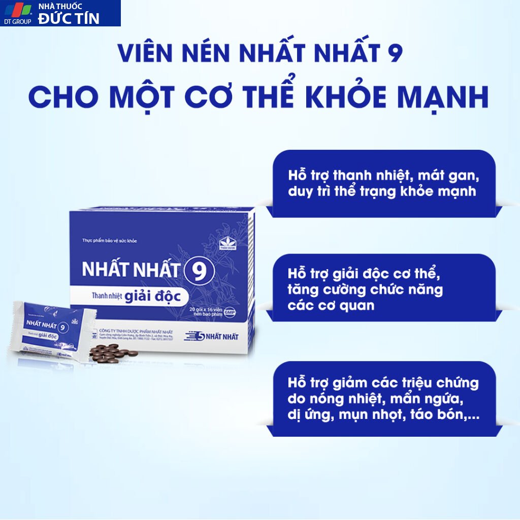Thanh Nhiệt Giải Độc Toàn Thân - Nhất Nhất 9 - Hỗ Trợ Tăng Chức Năng Gan, bổ thận, dưỡng tim, lọc máu, giảm mỡ trong máu 19 nhatnhat3