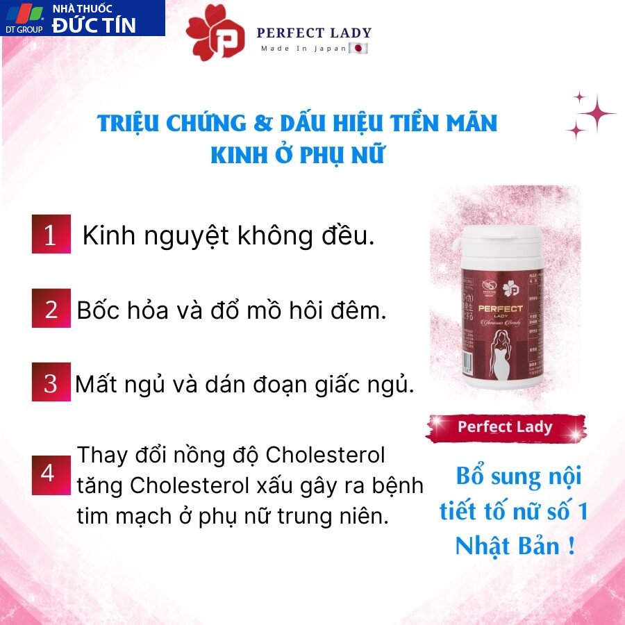 Viên uống Perfect Lady Nhật Bản tăng cường nội tiết tố nữ giúp chị em lưu giữ thanh xuân (1/lọ 60 viên) 25 noitet5 2