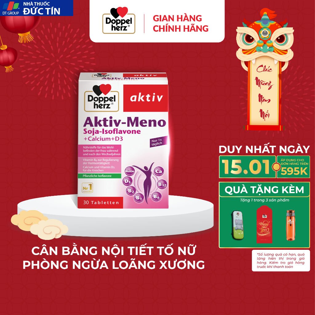 Viên uống cân bằng nội tiết tố nữ Doppelherz Aktiv-Meno (Hộp 20 viên /30 viên) 18 noitiet1 2