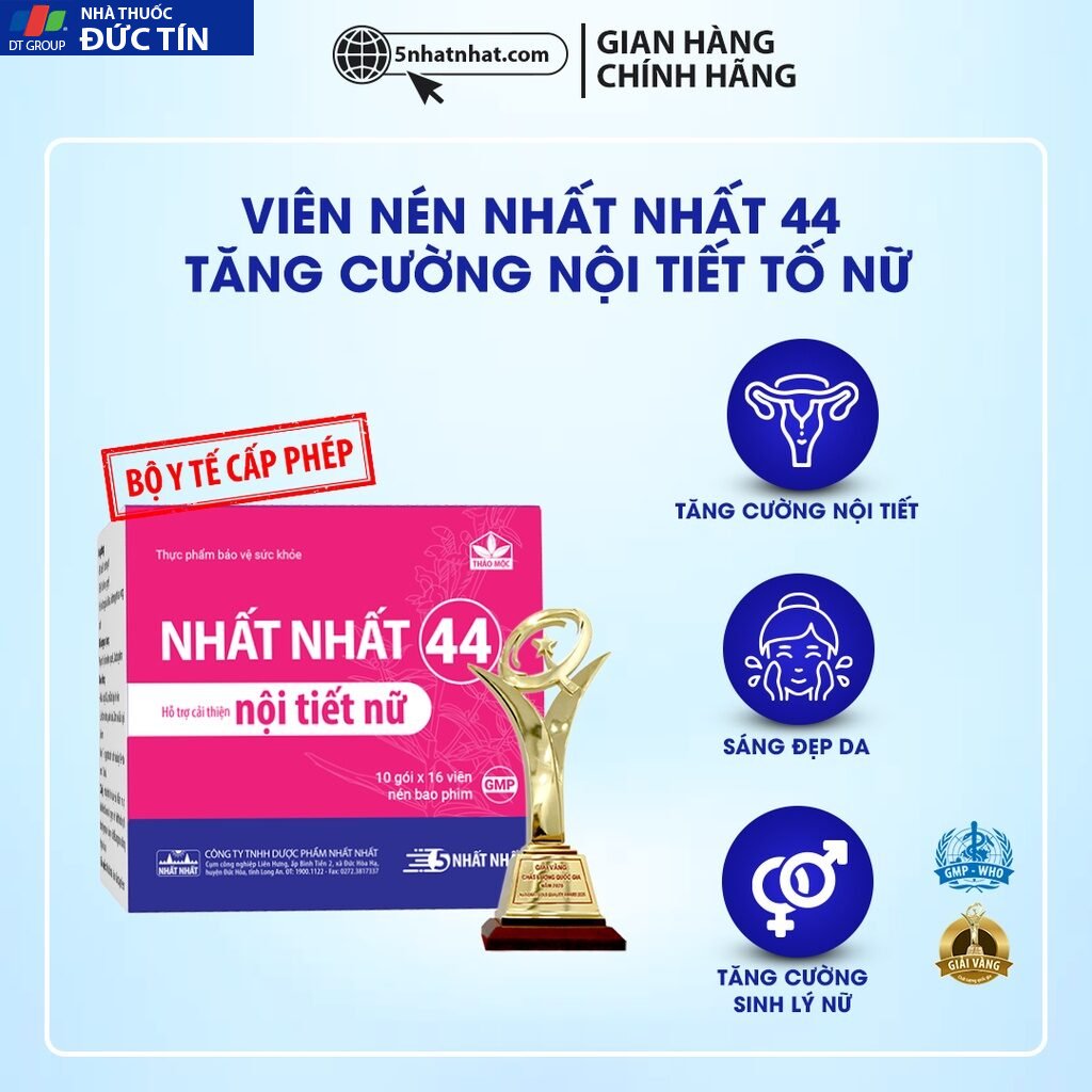 Viên Nén Nội Tiết - Nhất Nhất 44 - Cân Bằng Nội Tiết, Giúp Da Sáng Đẹp, Cơ Thể Săn Chắc, Tăng Cường Sinh Lý Nữ 20 noitiet1