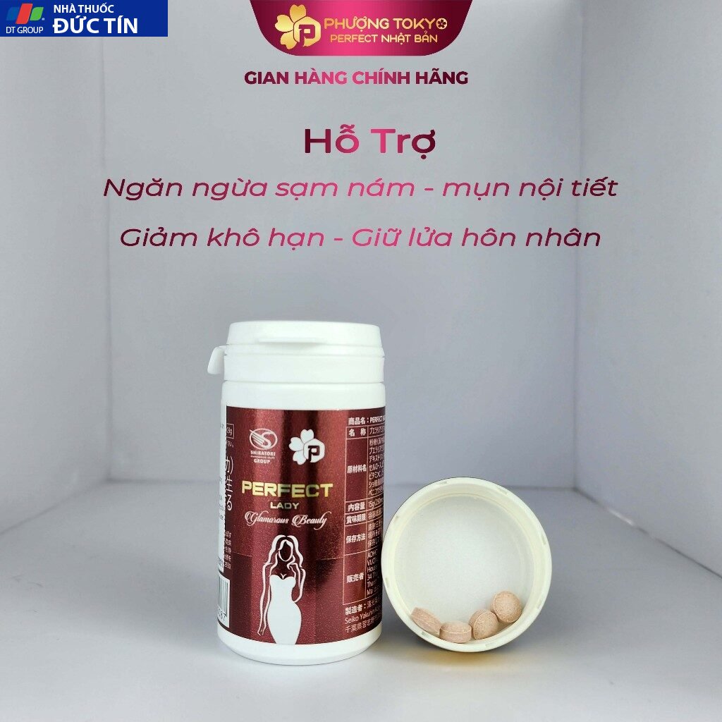 Viên uống Perfect Lady Nhật Bản tăng cường nội tiết tố nữ giúp chị em lưu giữ thanh xuân (1/lọ 60 viên) 21 noitiet4 1