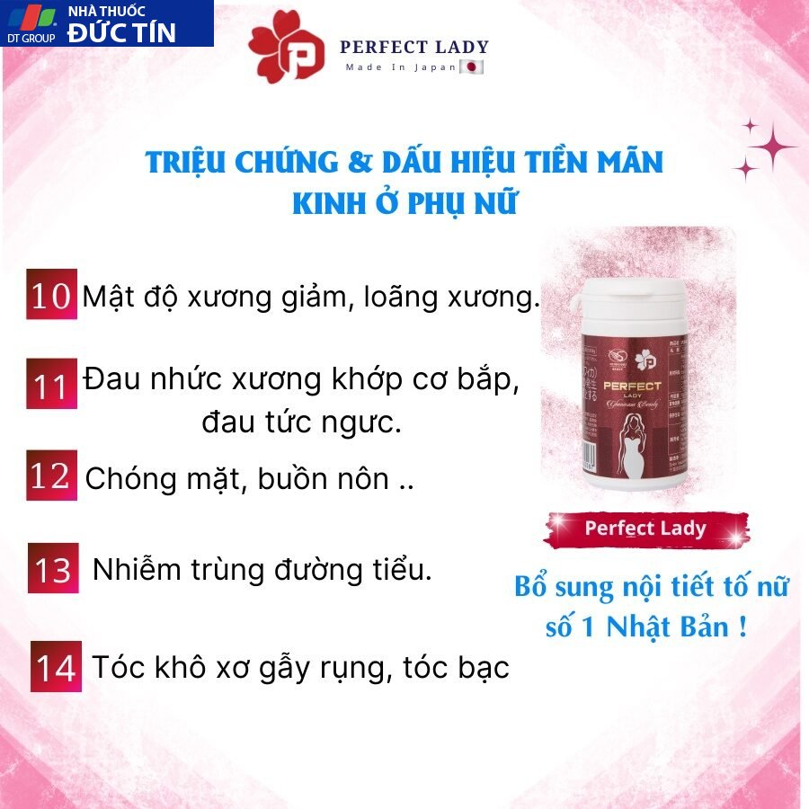 Viên uống Perfect Lady Nhật Bản tăng cường nội tiết tố nữ giúp chị em lưu giữ thanh xuân (1/lọ 60 viên) 19 noitiet7