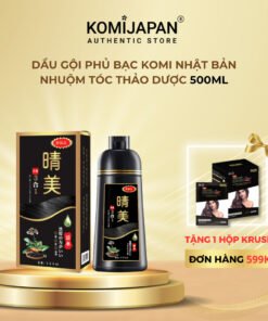 Dầu gội nhuộm tóc thảo dược Komi Nhật Bản chai lớn 500ml