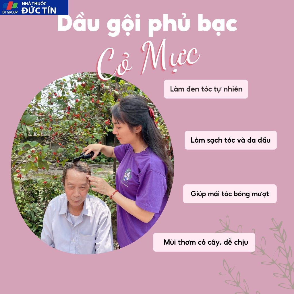 Dầu gội phủ bạc Cỏ mực Mộc Nhan 200ml làm đen tóc tự nhiên tại nhà chỉ sau 9 phút 14 phubac3 1