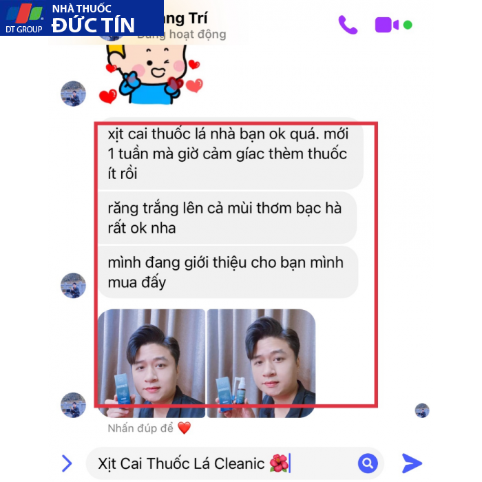 Chai Xịt Cai Thuốc Lá Cleanic Chính Hãng 24 review cai thuoc la cleanic 1 700x700 1