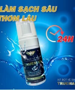 Chai Xịt Thảo Dược TRUE MAN 5ml+3,Bọt Vệ Sinh Nam Giới TRUE MAN 100ml 8 rtuman5