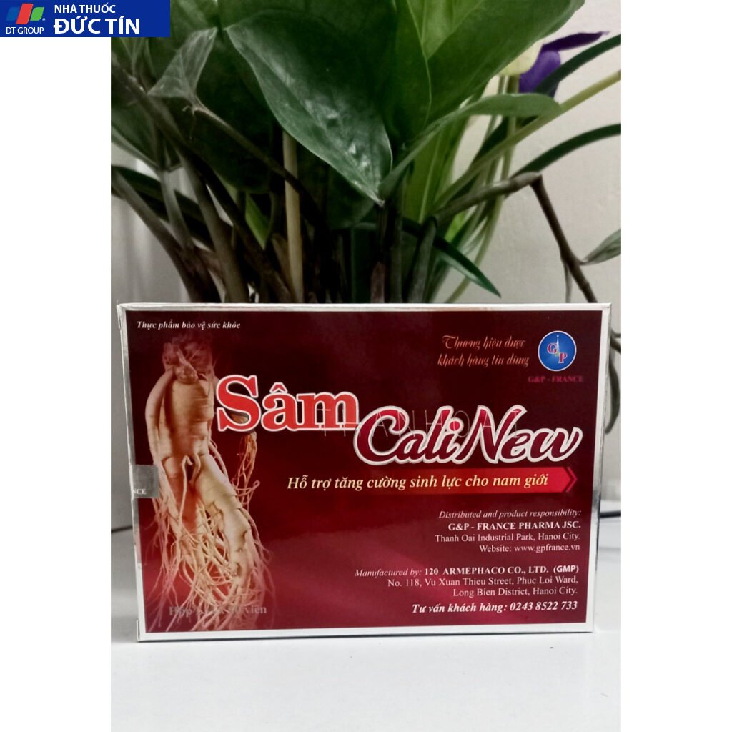 Tăng cường sinh lý hiệu quả Sâm Cali New - Bổ thận ,Tăng cường sức khoẻ sinh lý nam giới an toàn - Hộp To 2 vỉ x 10 viên 16 samcali1