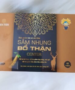 Sâm nhung bổ thận CENTER, bổ thận tráng dương,tăng cường sinh lý nam (chai 40 viên) 11 samnhung4 1