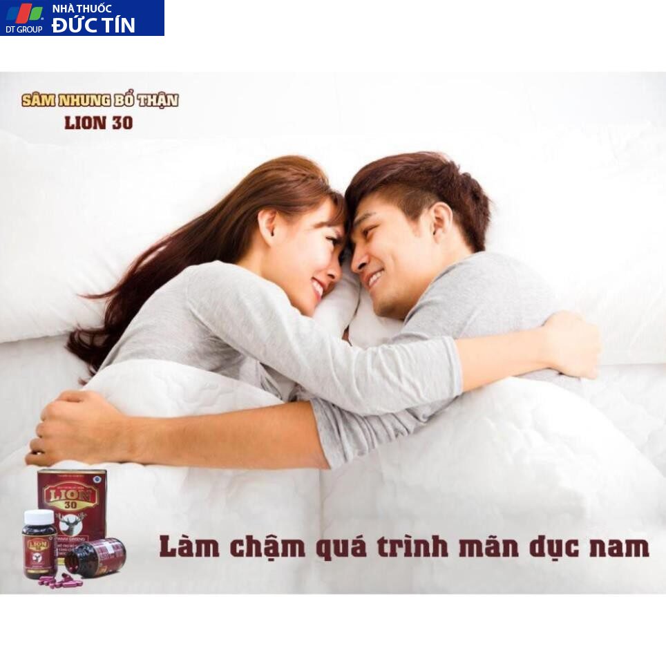 Sâm nhung tăng cường sinh lý bổ thận nam Lion 30 giảm xuất tinh sớm tiểu đêm cho đàn ông mãnh lực tuổi 30 tw3 - Hộp 30v 19 samnhung5