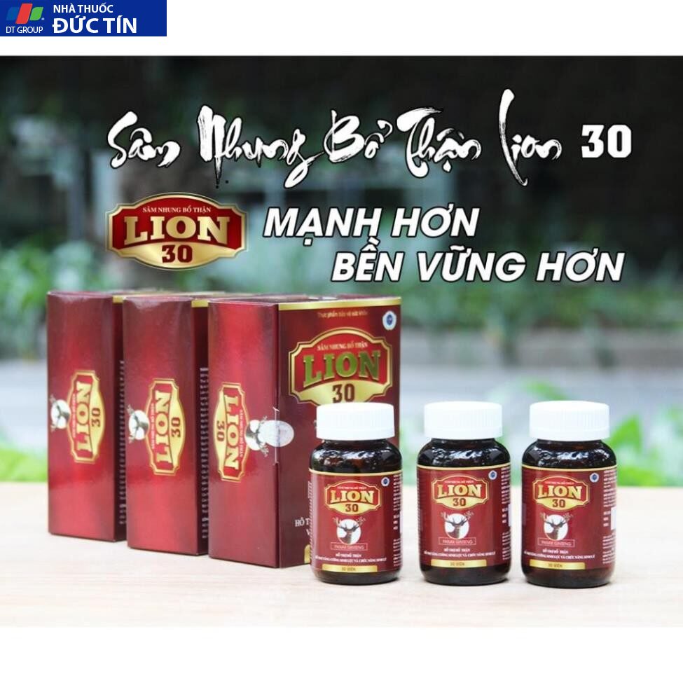 Sâm nhung tăng cường sinh lý bổ thận nam Lion 30 giảm xuất tinh sớm tiểu đêm cho đàn ông mãnh lực tuổi 30 tw3 - Hộp 30v 17 samnhung7