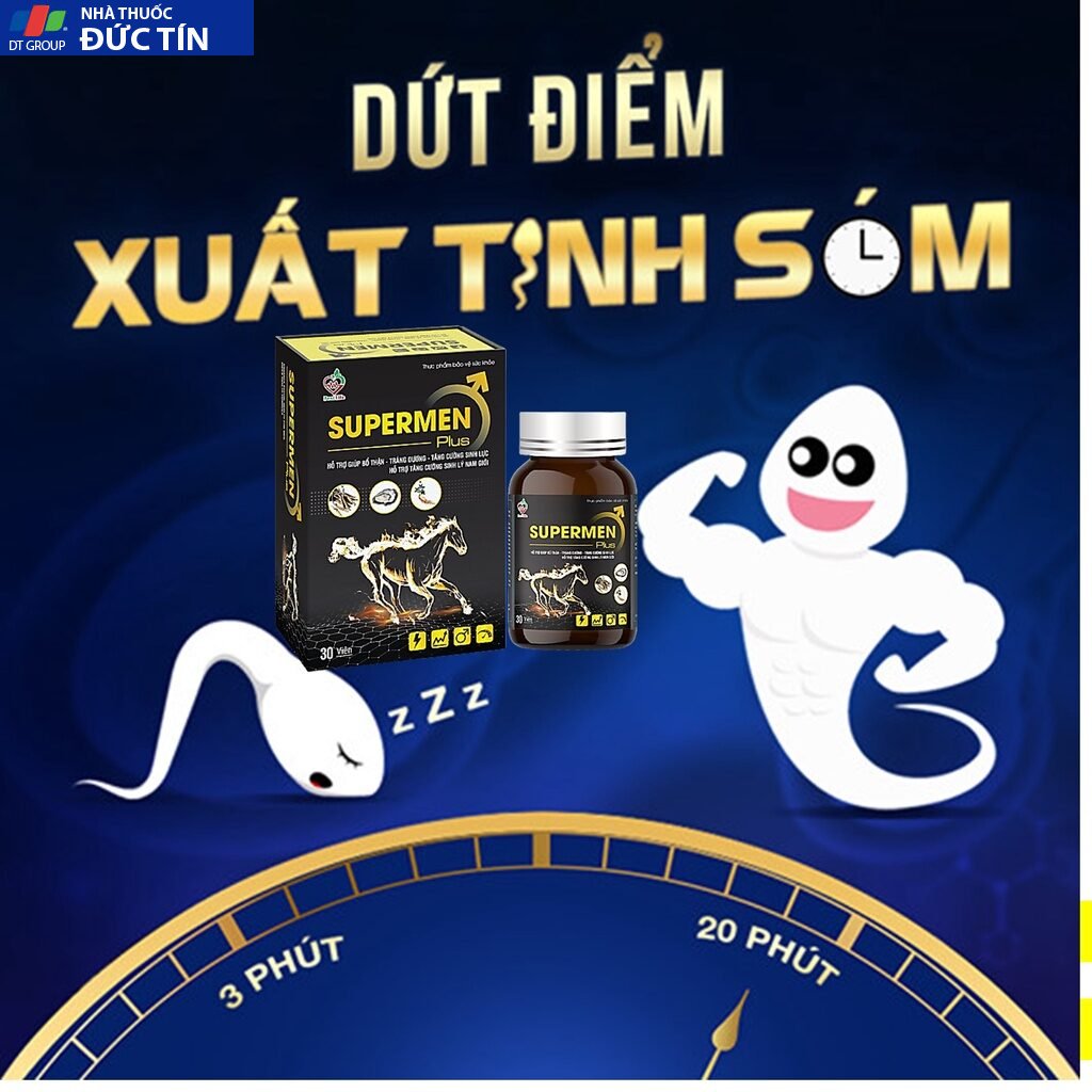 Tăng cường sinh lý Supermen BestLife bổ thận tráng dương cải thiện tình trạng xuất tinh sớm rối loạn cương dương 30 viên 19 sinhly7