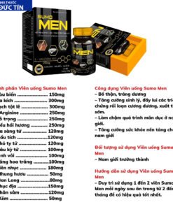Viên Uống Tăng Cường Sinh Lý Nam Sumo Men Hộp 30 Viên, bổ thận, tăng cường sinh lực Duocphamfuho hộp 30 viên 8 sumo2