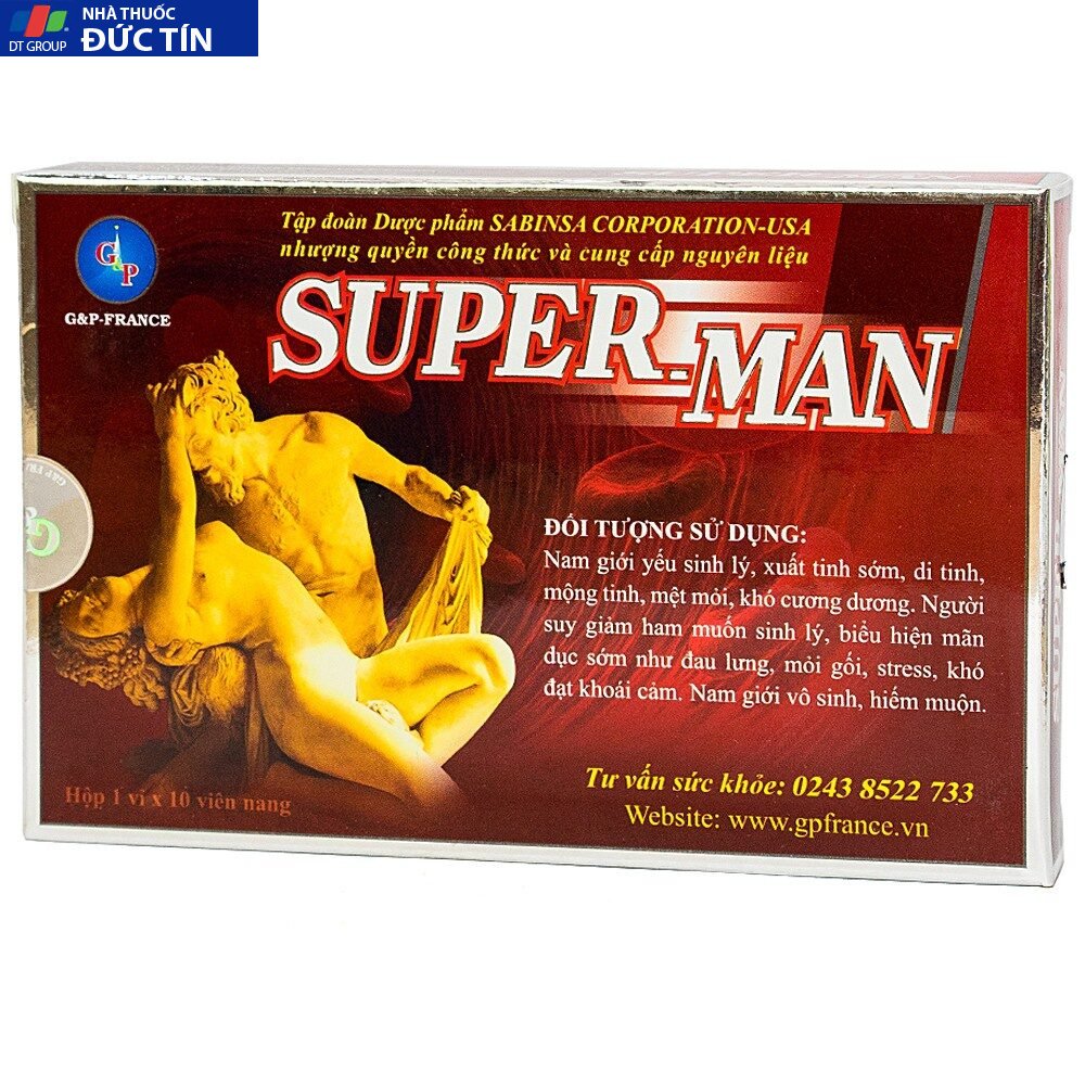 Viên uống Super Man 1h giúp tăng cường sinh lí nam giới, kéo dài thời gian quan hệ, chống xuất tinh sớm superman 1h 17 supeman6