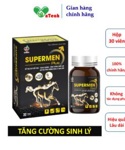 Tăng cường sinh lý Best Life SUPER MEN plus Cải thiện yếu sinh lý xuất tinh sớm rối loạn cương dương 60 viên