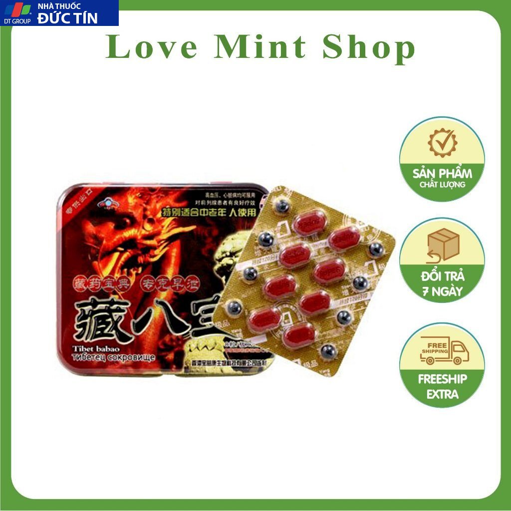 Viên TIBET BABAO ( Rồng đỏ ) cao cấp tăng cường sinh lý nam (hộp 16 viên) - hàng chính hãng 19 tabet1 1