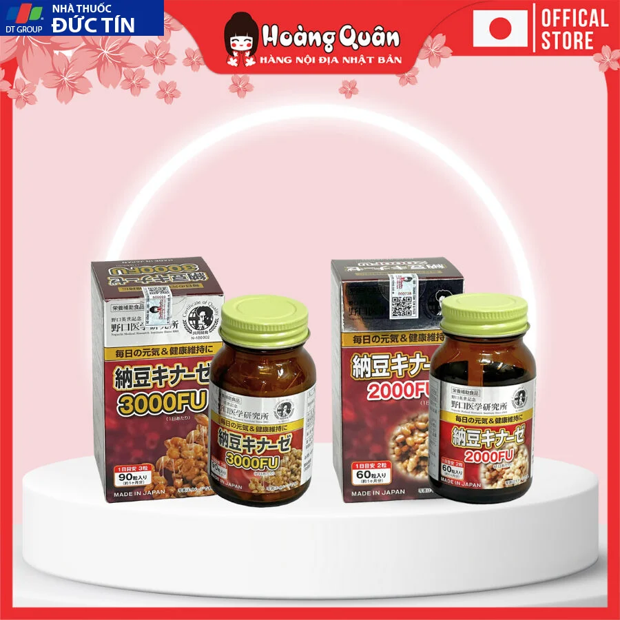 Viên uống hỗ trợ ngừa tai biến đột quỵ Nattokinase Noguchi 2000FU, 3000FU 4 taibien1
