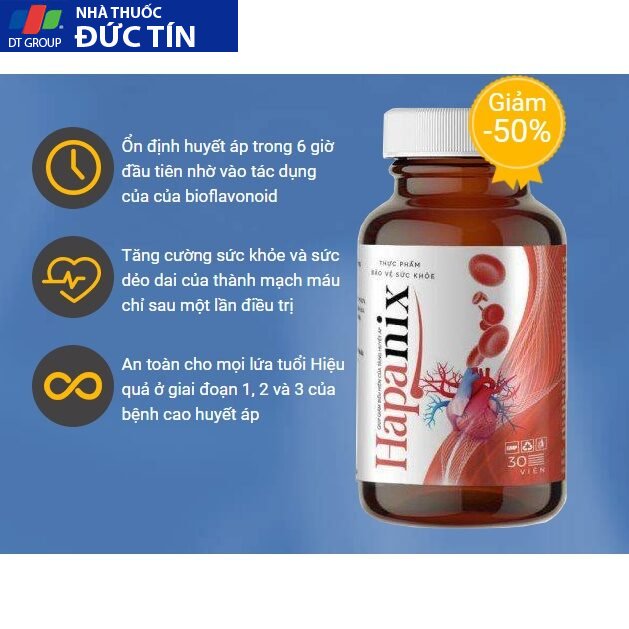 Hapanix hỗ trợ sạch mỡ máu ổn định huyết áp 15 tam4
