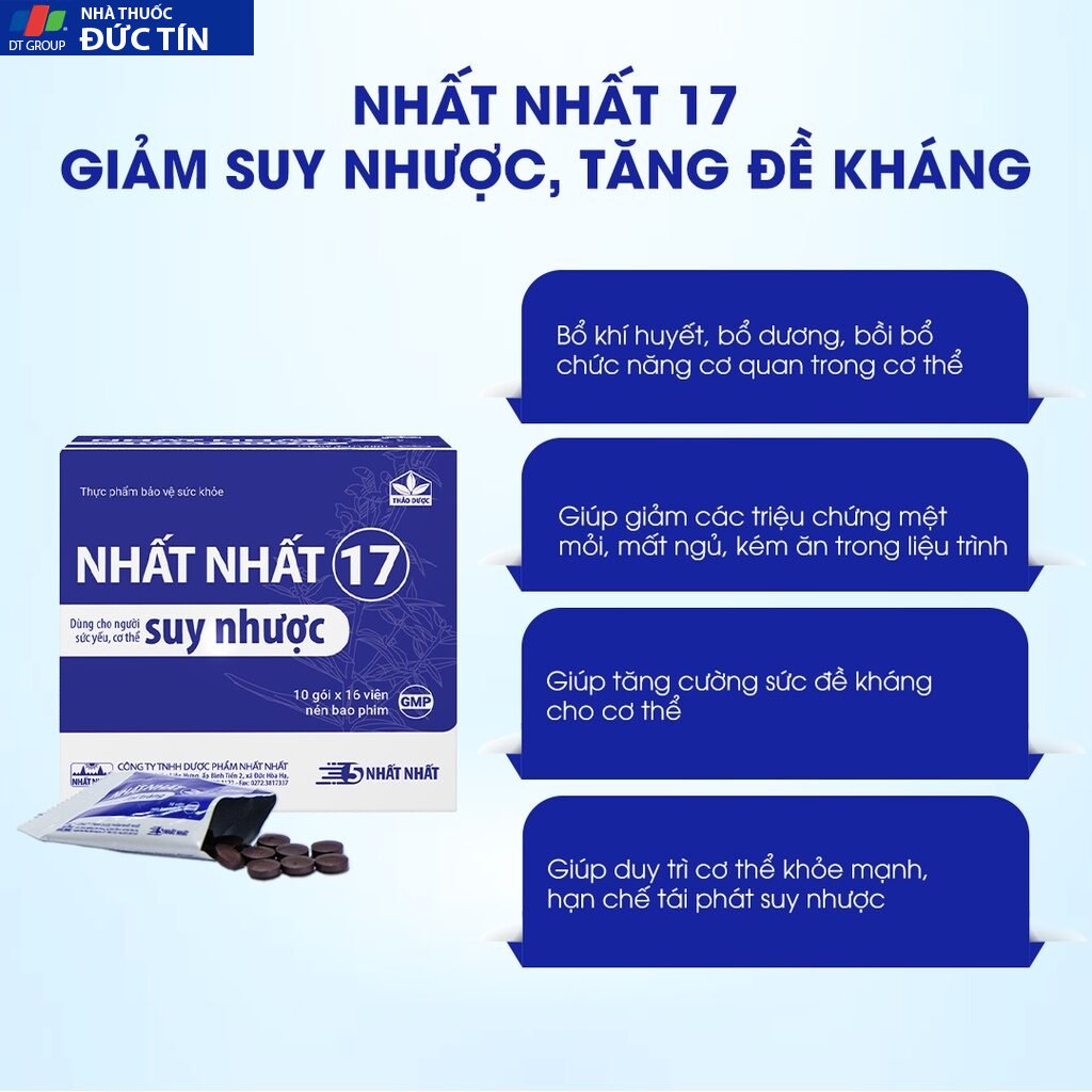 Viên Uống Tăng Cường Sức Khỏe - Nhất Nhất 17 - Bổ Khí, Thông Huyết, Giảm Tình Trạng Suy Nhược Cơ Thể 20 tangcuong3
