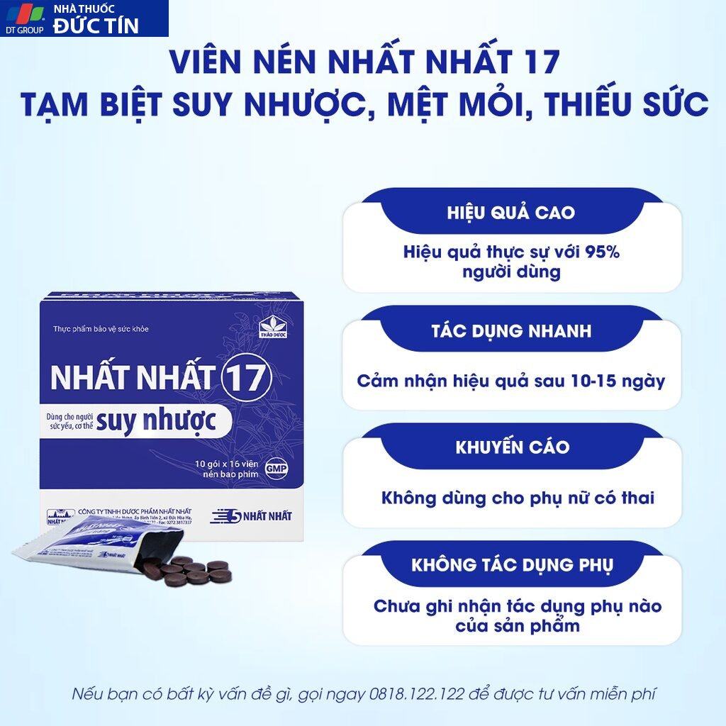 Viên Uống Tăng Cường Sức Khỏe - Nhất Nhất 17 - Bổ Khí, Thông Huyết, Giảm Tình Trạng Suy Nhược Cơ Thể 19 tangcuong4