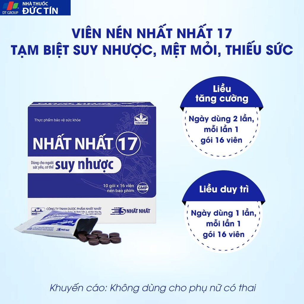 Viên Uống Tăng Cường Sức Khỏe - Nhất Nhất 17 - Bổ Khí, Thông Huyết, Giảm Tình Trạng Suy Nhược Cơ Thể 18 tangcuong5