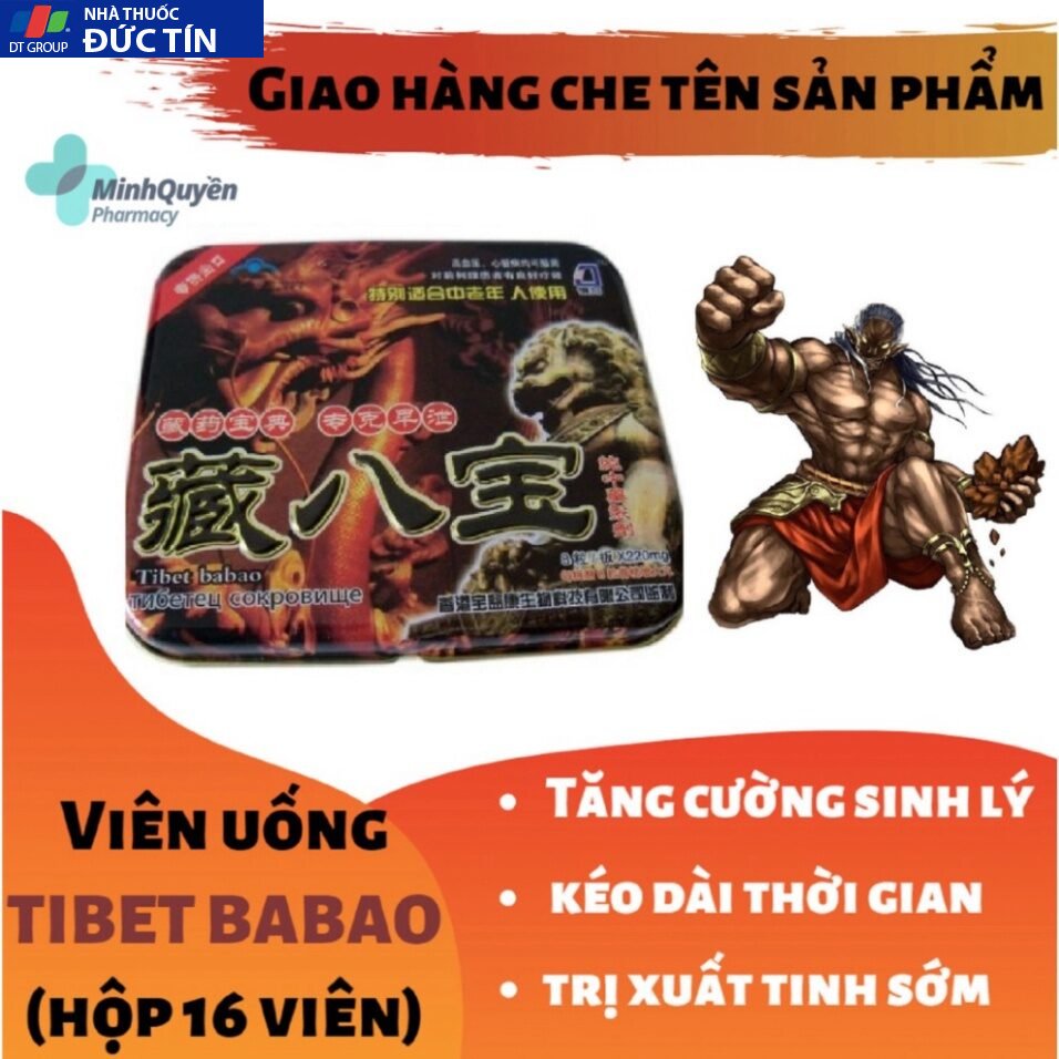 Viên TIBET BABAO ( Rồng đỏ ) cao cấp tăng cường sinh lý nam (hộp 16 viên) - ( che tên sản phẩm hi giao hàng ) 16 taobao4