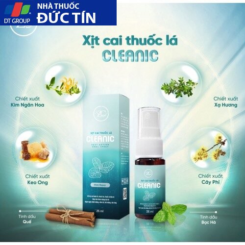 Chai Xịt Cai Thuốc Lá Cleanic Chính Hãng 26 thanh phan xit cai thuoc la cleanic 500x500 1