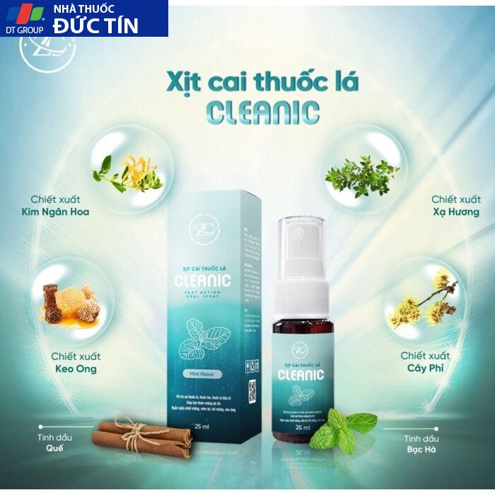 Chai Xịt Cai Thuốc Lá Cleanic Chính Hãng 21 thanh phan xit cai thuoc la cleanic 700x700 1
