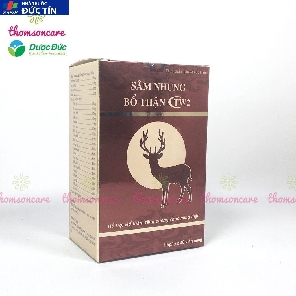 Sâm nhung bổ thận TW2 hỗ trợ tăng cường sinh lý cho cả nam và nữ của dược phẩm trung ương 20 thonsom7