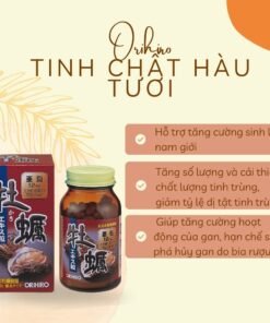 Tinh Chất Hàu Tươi Orihiro Oyster Nhật Bản Hộp 120 viên, tăng cường sinh lý nam giới, hỗ trợ sinh sản, tăng thụ thai