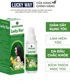 Alternative view of [CHÍNH HÃNG] Xịt tinh dầu bưởi dưỡng tóc Lucky Hair 100ml kích thích nhanh mọc tóc, tóc mau dài, dày, và ít gãy rụng