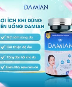 Viên uống Damian - Dưỡng trắng, làm mờ thâm nám, tàn nhang giúp da sáng bóng sau 30 ngày 11 trangda2